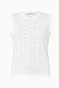 All Saints AllSaints White Imogen Devore Tank Top -ALLSAINTS Sales unnamed file 4675 scaled
