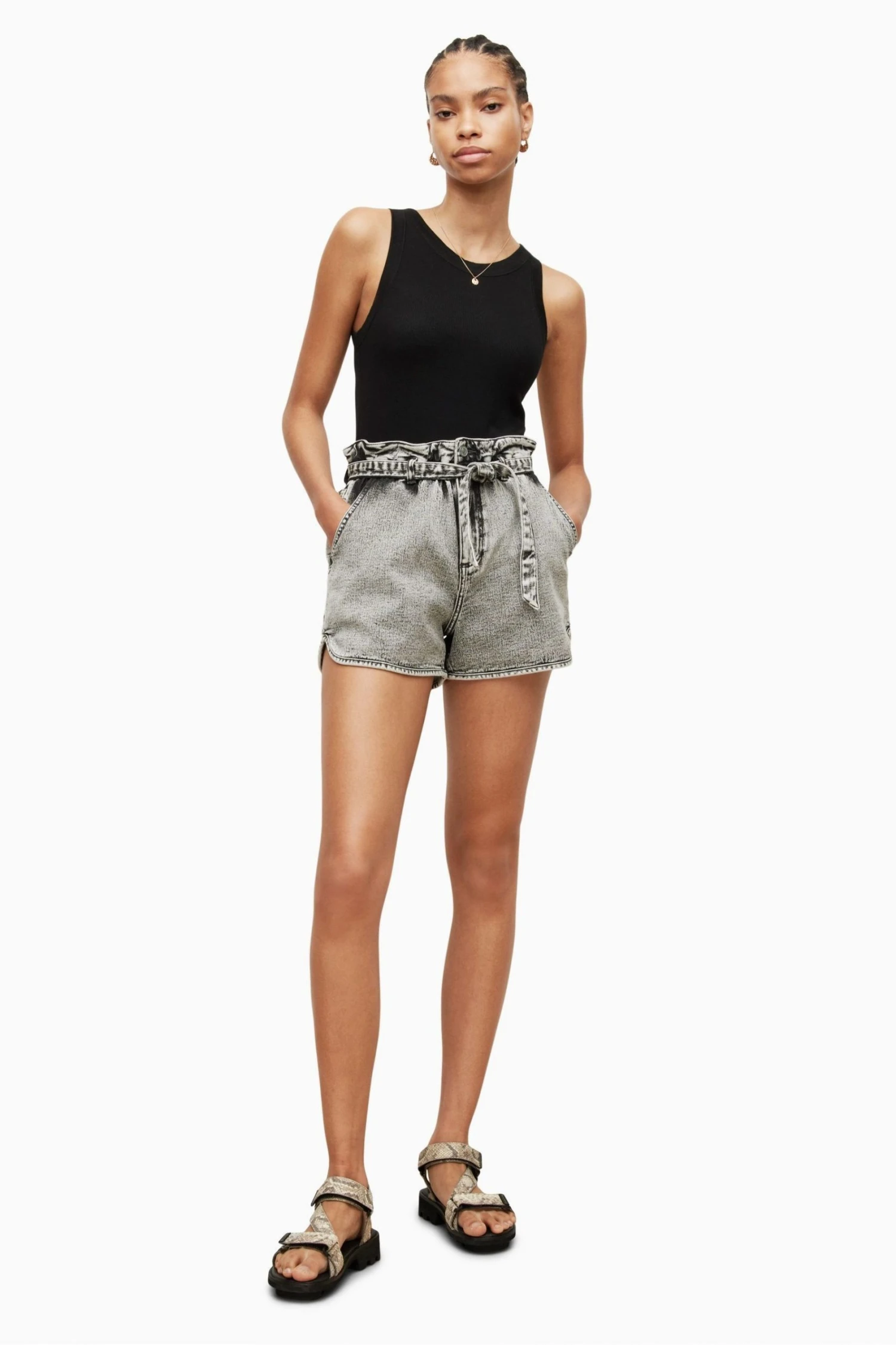 All Saints AllSaints Rina Black Tank 5 All Saints AllSaints Rina Black Tank - Image 3