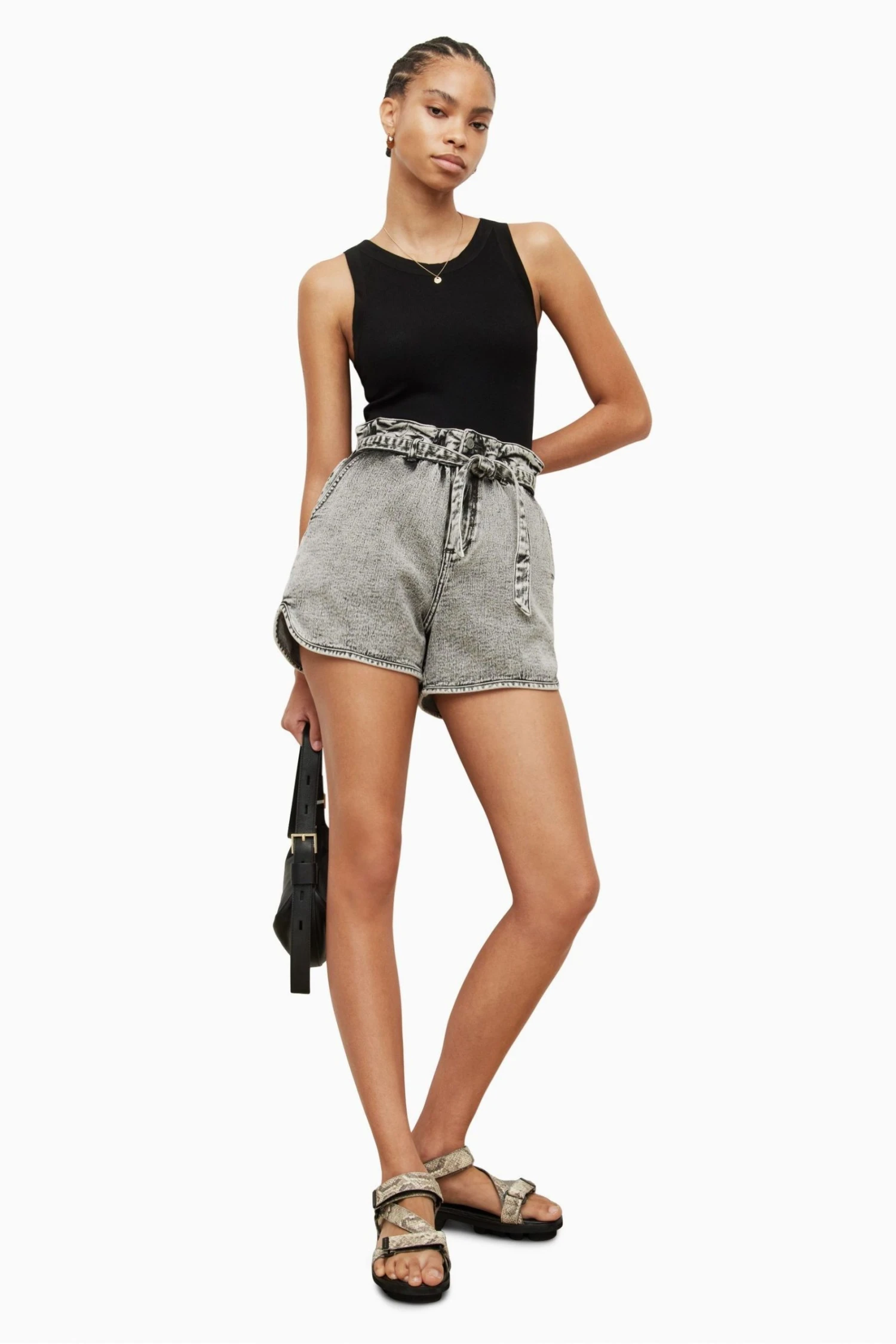 All Saints AllSaints Rina Black Tank 6 All Saints AllSaints Rina Black Tank - Image 4