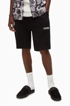 All Saints AllSaints Opposition Black Sweat Shorts