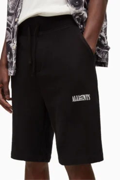 All Saints AllSaints Opposition Black Sweat Shorts -ALLSAINTS Sales unnamed file 4708 scaled