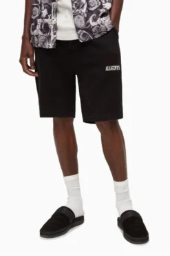 All Saints AllSaints Opposition Black Sweat Shorts -ALLSAINTS Sales unnamed file 4710