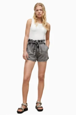 All Saints AllSaints Dale Black Shorts