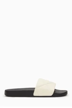 All Saints AllSaints White Bell Sliders -ALLSAINTS Sales unnamed file 4764