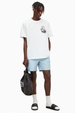 All Saints AllSaints Blue Warden Shorts