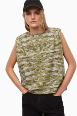 All Saints AllSaints Green Coni Oniyuri Tank -ALLSAINTS Sales unnamed file 4814