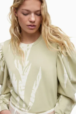 All Saints AllSaints Green Elizah Sweatshirt -ALLSAINTS Sales unnamed file 4825 scaled