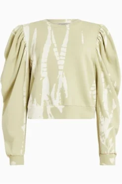 All Saints AllSaints Green Elizah Sweatshirt -ALLSAINTS Sales unnamed file 4828