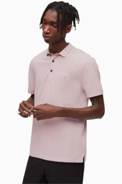 All Saints AllSaints Pink Reform Short Sleeve Polo Shirt -ALLSAINTS Sales unnamed file 4844 scaled