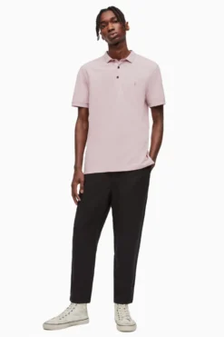 All Saints AllSaints Pink Reform Short Sleeve Polo Shirt -ALLSAINTS Sales unnamed file 4845 scaled