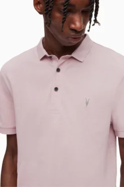 All Saints AllSaints Pink Reform Short Sleeve Polo Shirt -ALLSAINTS Sales unnamed file 4846 scaled