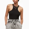 All Saints AllSaints Norma Black Bodysuit