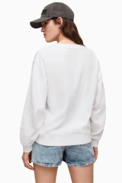All Saints AllSaints White Address Demi Sweatshirt -ALLSAINTS Sales unnamed file 4868 scaled