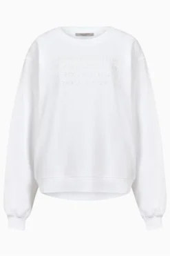 All Saints AllSaints White Address Demi Sweatshirt -ALLSAINTS Sales unnamed file 4873