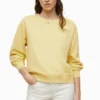 All Saints Yellow Pippa Sweat Top