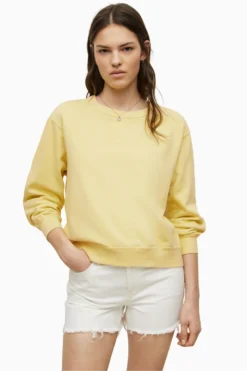 All Saints Yellow Pippa Sweat Top