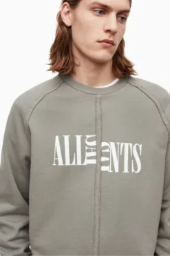All Saints AllSaints Grey Nico Crew Sweat Tops -ALLSAINTS Sales unnamed file 4905 scaled