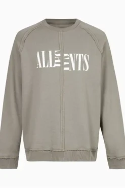 All Saints AllSaints Grey Nico Crew Sweat Tops -ALLSAINTS Sales unnamed file 4906