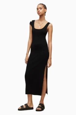 All Saints AllSaints Laurel Black Dress