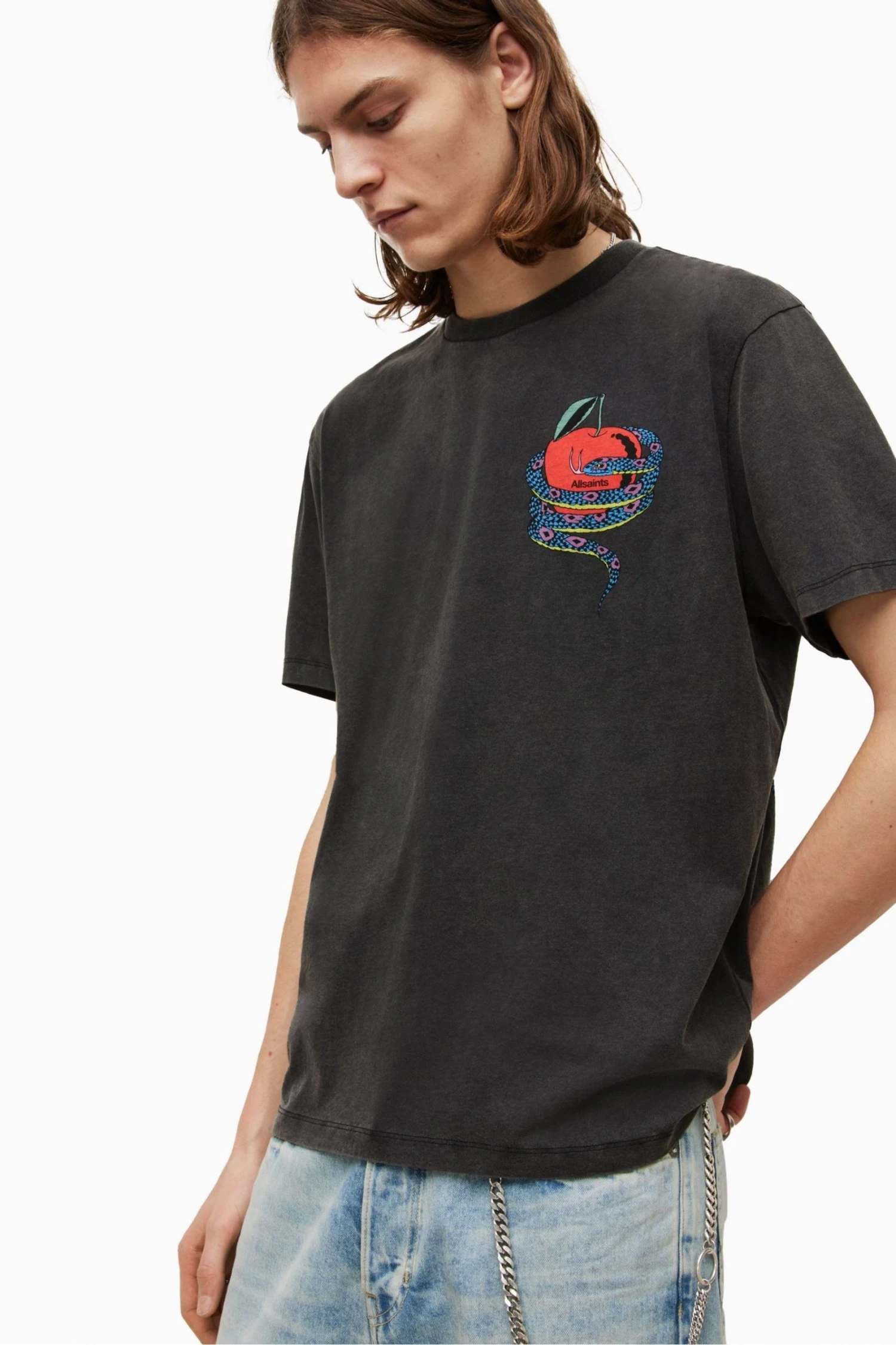 All Saints AllSaints Black T-Shirt 5 All Saints AllSaints Black T-Shirt - Image 3