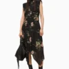 All Saints AllSaints Womens Black Coco Asago Dress