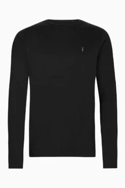 All Saints AllSaints Black Brace Ls Crew T-Shirt