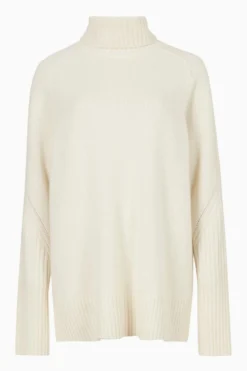 All Saints AllSaints Kiera White Cashmere Roll Jumper 14 All Saints AllSaints Kiera White Cashmere Roll Jumper -ALLSAINTS Sales unnamed file 5001 scaled