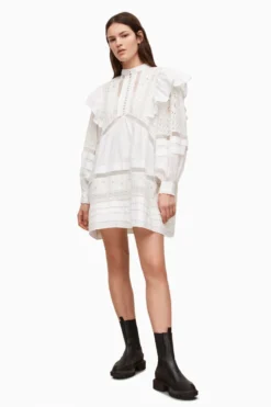 All Saints AllSaints White Prim Broderie Dress -ALLSAINTS Sales unnamed file 5005 scaled