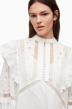 All Saints AllSaints White Prim Broderie Dress -ALLSAINTS Sales unnamed file 5007 scaled