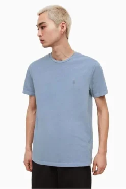 All Saints AllSaints Blue Ossage Crew T-Shirt -ALLSAINTS Sales unnamed file 5029