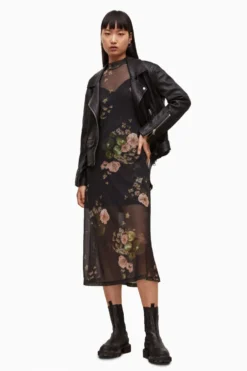 All Saints AllSaints Hanna Asago Black Dress