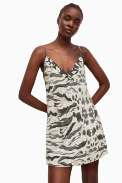 All Saints AllSaints White Cari Oniyuri Slip Dress