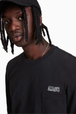All Saints AllSaints Black Niko Ls Crew T-Shirt -ALLSAINTS Sales unnamed file 516 scaled