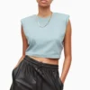 All Saints AllSaints Mika Blue Cropped Tank -ALLSAINTS Sales unnamed file 531 scaled