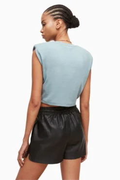 All Saints AllSaints Mika Blue Cropped Tank -ALLSAINTS Sales unnamed file 532 scaled