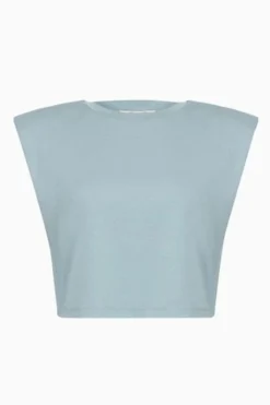 All Saints AllSaints Mika Blue Cropped Tank -ALLSAINTS Sales unnamed file 538