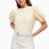 All Saints AllSaints Yellow Elizah T-Shirt -ALLSAINTS Sales unnamed file 554 scaled