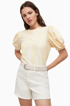 All Saints AllSaints Yellow Elizah T-Shirt