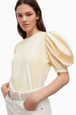 All Saints AllSaints Yellow Elizah T-Shirt -ALLSAINTS Sales unnamed file 556 scaled