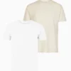 All Saints AllSaints White Figure Short Sleeve Crew T-Shirt Two Pack -ALLSAINTS Sales unnamed file 590 scaled