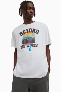 All Saints AllSaints Yonder White Short Sleeve Crew T-Shirt