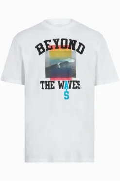 All Saints AllSaints Yonder White Short Sleeve Crew T-Shirt -ALLSAINTS Sales unnamed file 638