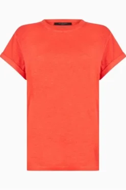 All Saints Red Anna T-Shirt -ALLSAINTS Sales unnamed file 645
