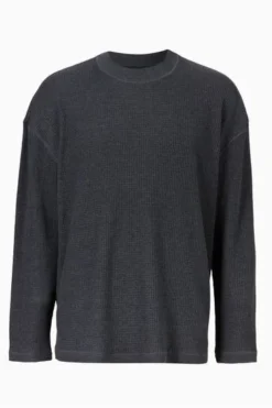 All Saints AllSaints Black Elias Organic Cotton Long Sleeve T-Shirt -ALLSAINTS Sales unnamed file 652