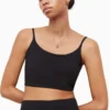 All Saints AllSaints Ariel Black Crop Top