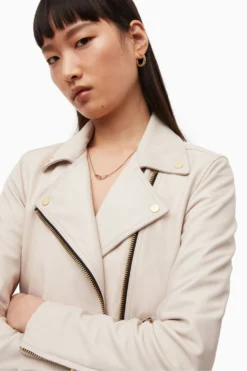 All Saints AllSaints White Dalby Biker Jacket -ALLSAINTS Sales unnamed file 692 scaled