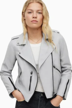 All Saints AllSaints Blue Fern Biker Jacket