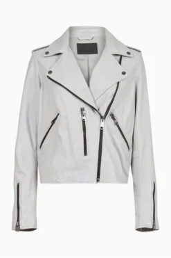 All Saints AllSaints Blue Fern Biker Jacket -ALLSAINTS Sales unnamed file 701