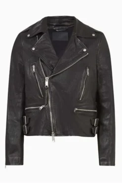 All Saints AllSaints Black Tavis Biker Jacket -ALLSAINTS Sales unnamed file 708