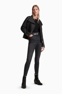 All Saints AllSaints Black Ellis Biker Jacket -ALLSAINTS Sales unnamed file 721 scaled
